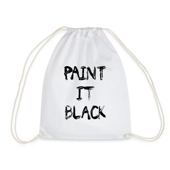 Peint le en noir - Sac de sport léger - blanc - Devant