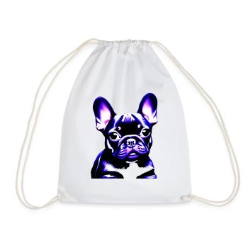 Chiens Chien bouledogue Français Chien Propriétaire - Sac de sport léger - blanc - Devant