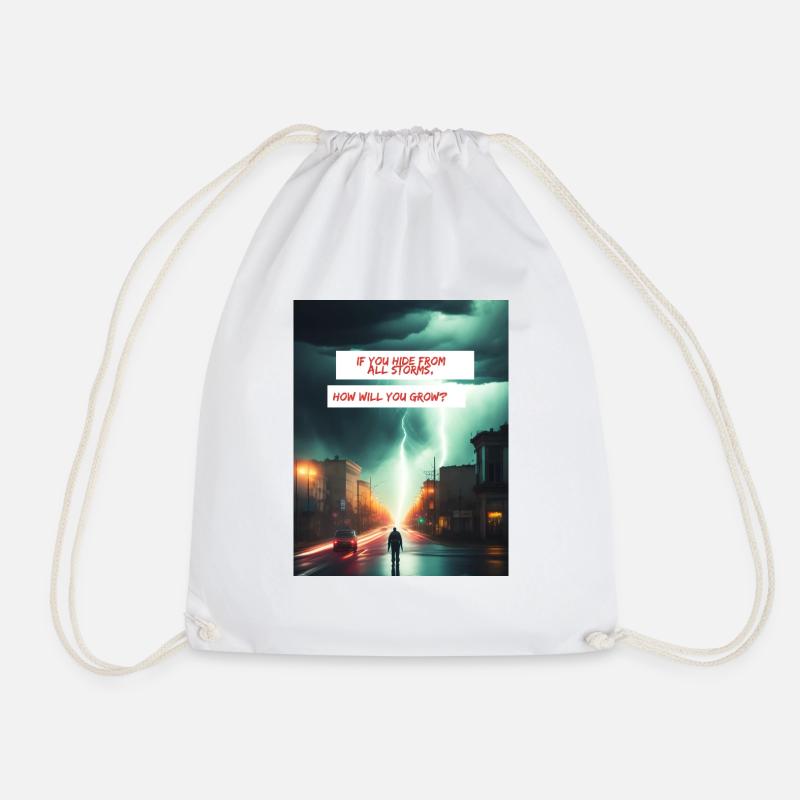 How will you grow - Drawstring Bag - white