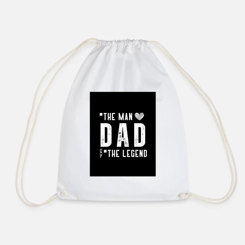 Pope legend - Drawstring Bag - white