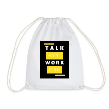 Talk ትንሽ workበ ብዙ - Turnbeutel - Weiß - Vorne