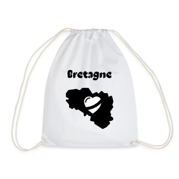 Bretagne coeur 2 - Sac de sport léger - blanc - Devant