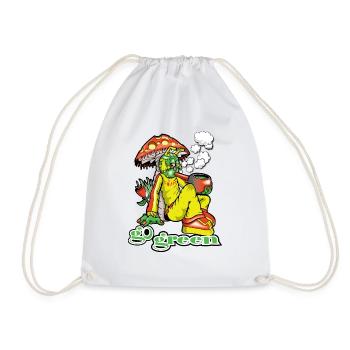 Smoking Unda Shroom - Drawstring Bag - white - Front