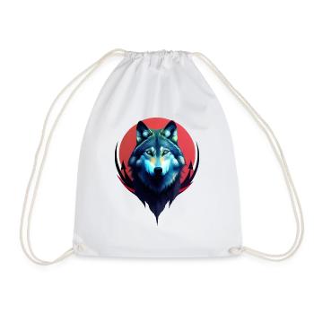 Wolf - Turnbeutel - Weiß - Vorne
