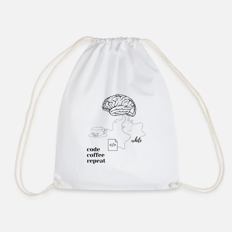 Code Coffee T-hirt - Turnbeutel - Weiß