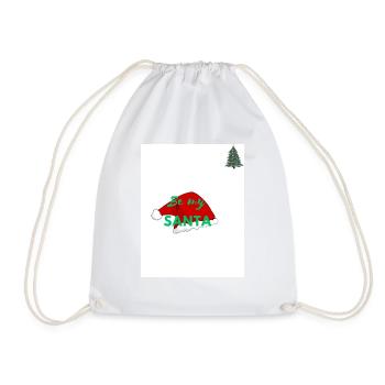 Be my Santa - Weihnachtsedition - Turnbeutel - Weiß - Vorne