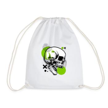 Green Skull - Turnbeutel - Weiß - Vorne