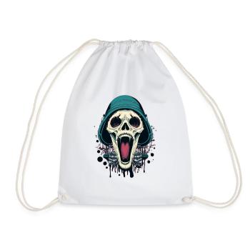 Scream Machine T-Shirt - Show Your Dark Side - Drawstring Bag - white - Front