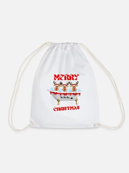 Merry Christmas - Turnbeutel - Weiß