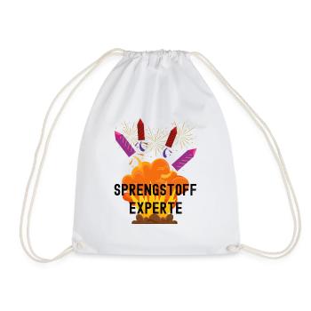 Sprengstoff Experte Silvester - Turnbeutel - Weiß - Vorne