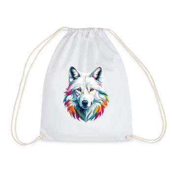 Loup blanc - Sac de sport léger - blanc - Devant