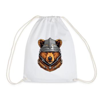 Grizzly Bear - Drawstring Bag - white - Front