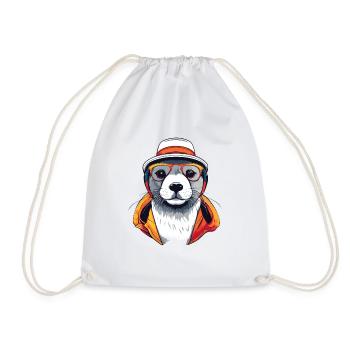 Seal - Drawstring Bag - white - Front