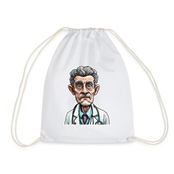 Médecin / professionnel de la santé / médecin / profession / spécialiste - Sac de sport léger - blanc - Devant