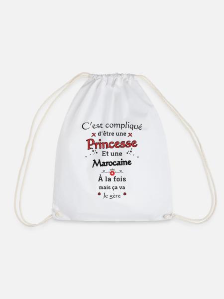 Marokkanische Prinzessin - Turnbeutel - Weiß