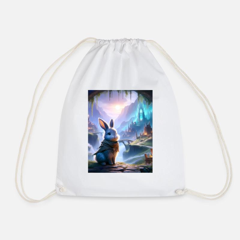 DawnBound - Drawstring Bag - white