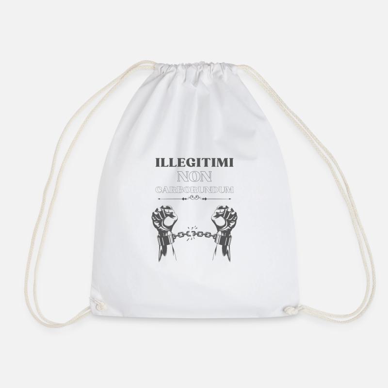 Don't let the B*****ds grind you down - Drawstring Bag - white