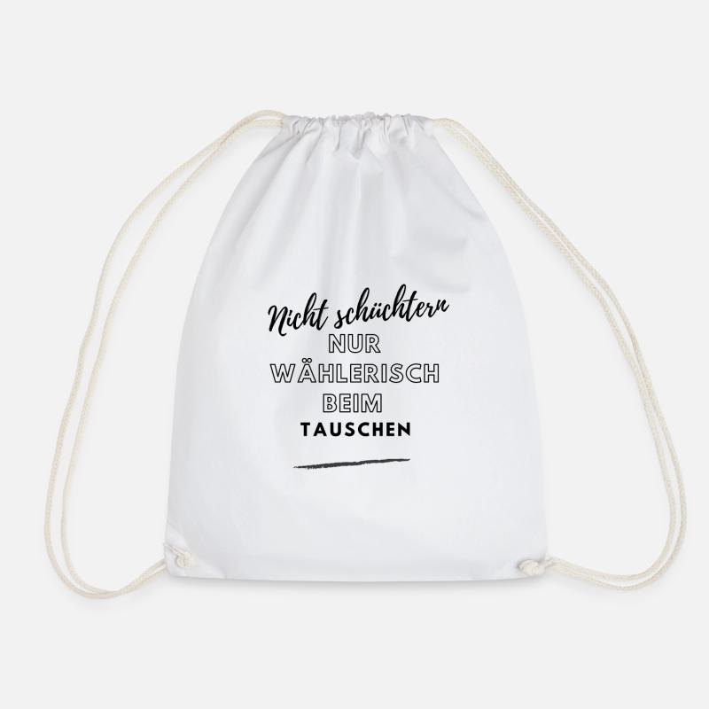 Selective Charisma - Drawstring Bag - white