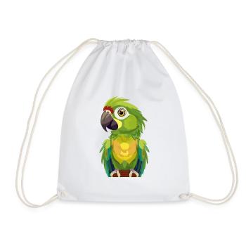 Perroquet - Sac de sport léger - blanc - Devant