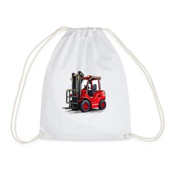Chariot élévateur - Sac de sport léger - blanc - Devant
