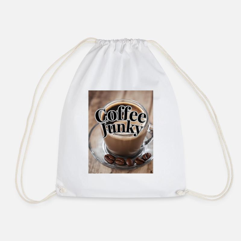 Coffee Junky - Turnbeutel - Weiß