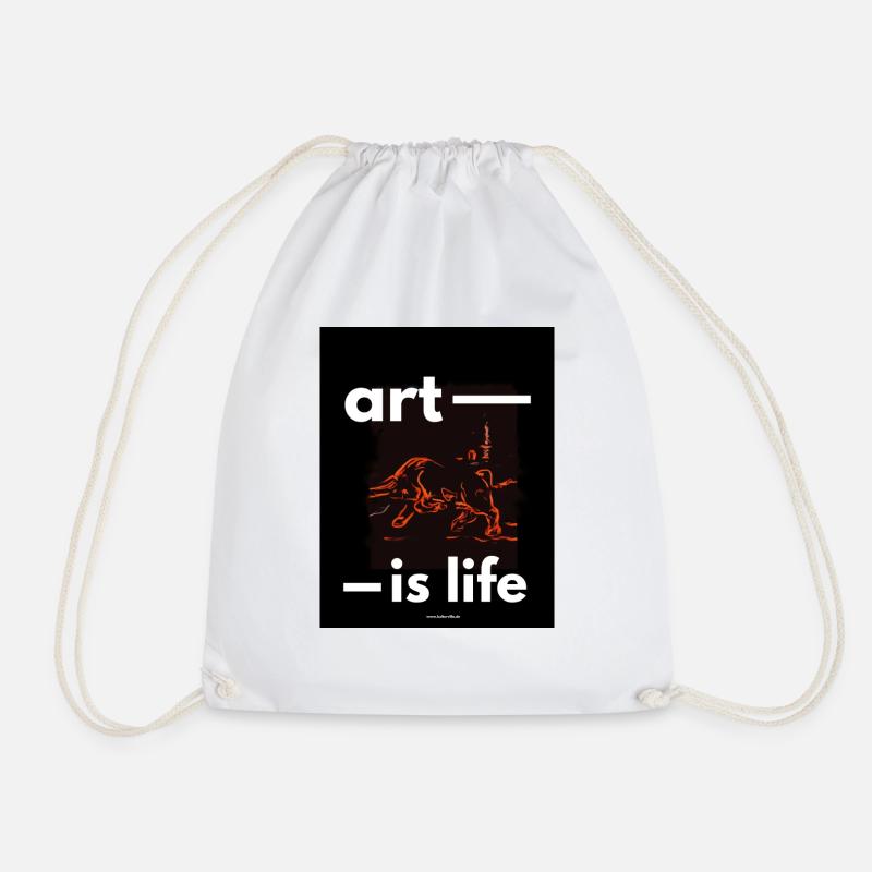 Art - is Life - Turnbeutel - Weiß
