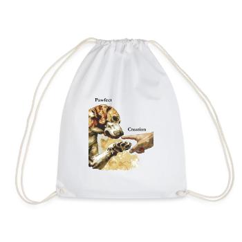 Création Pawfect « Amoureux des chiens » - Sac de sport léger - blanc - Devant