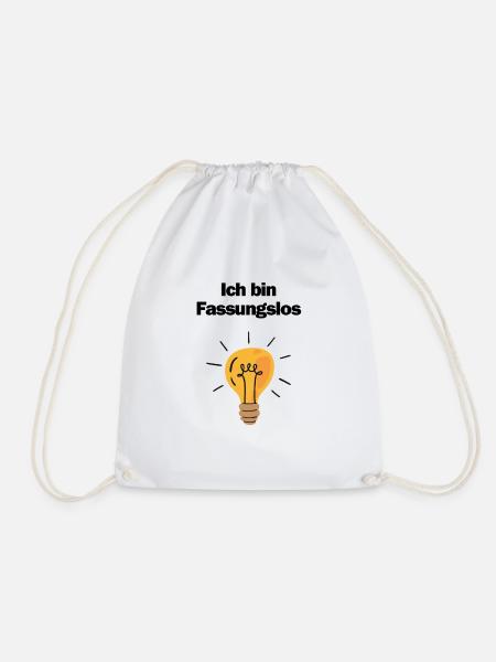 ich bin Fassungslos - Turnbeutel - Weiß