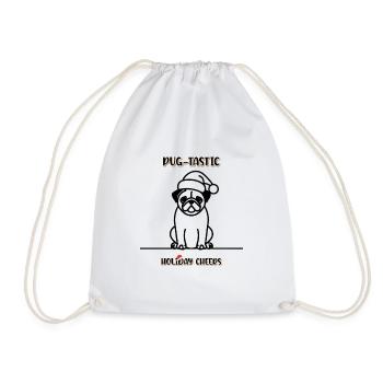 Joyeux Noël Carlin chemise design cadeau - Sac de sport léger - blanc - Devant