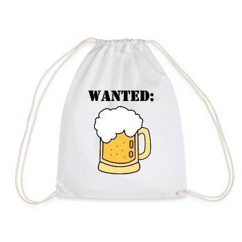 Bière recherchée - Sac de sport léger - blanc - Devant