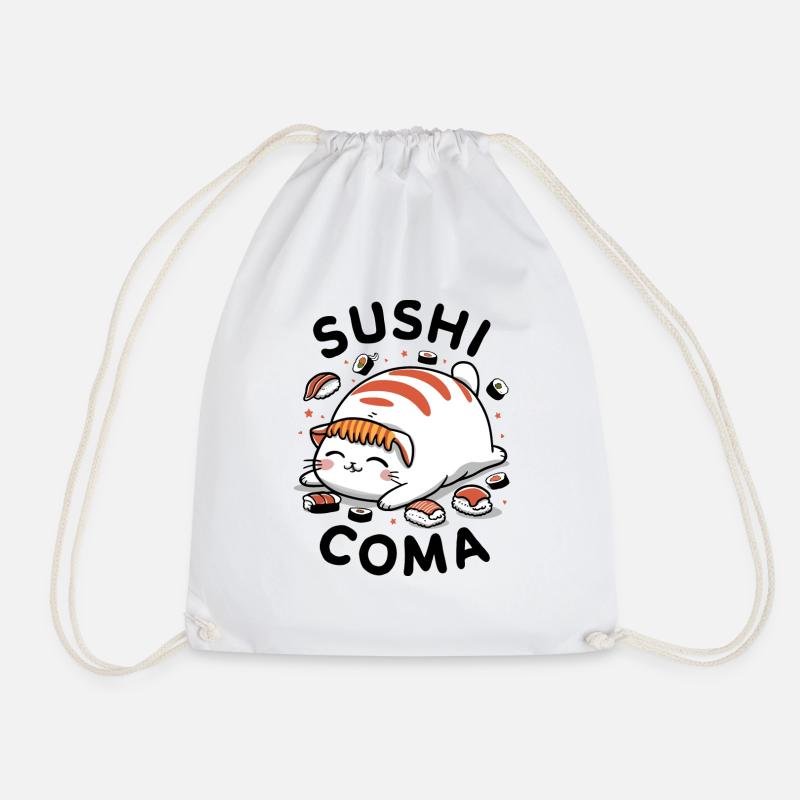 Sushi-Katze - Turnbeutel - Weiß