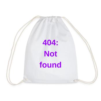 404: Not found - Turnbeutel - Weiß - Vorne
