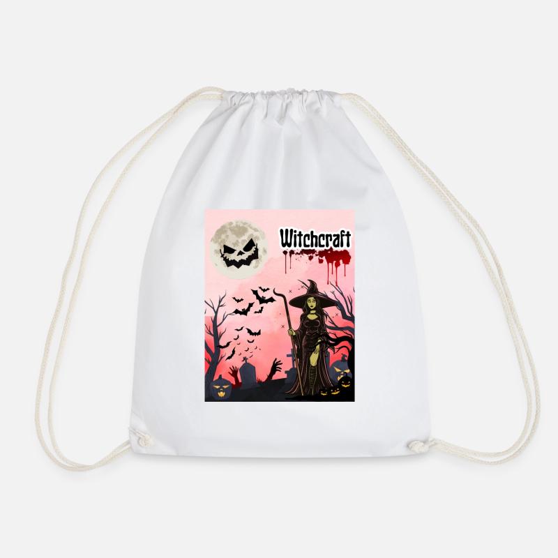 Halloween Hexe - Turnbeutel - Weiß