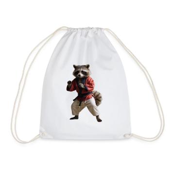 Raton-laveur sportif - Sac de sport léger - blanc - Devant