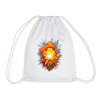 Explosion - Drawstring Bag - white - Front