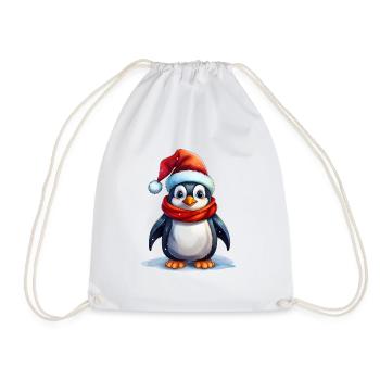 Pingouin mignon pour Noël - Sac de sport léger - blanc - Devant