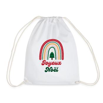 Joyeux Noël Idée Cadeau - Sac de sport léger - blanc - Devant