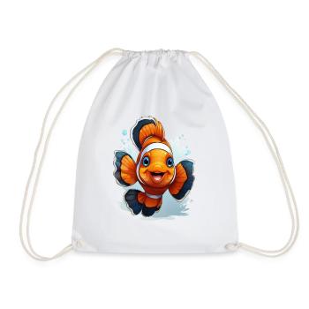 Poisson-clown - Sac de sport léger - blanc - Devant