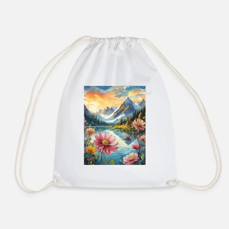 Montagnes - Sac de sport léger - blanc