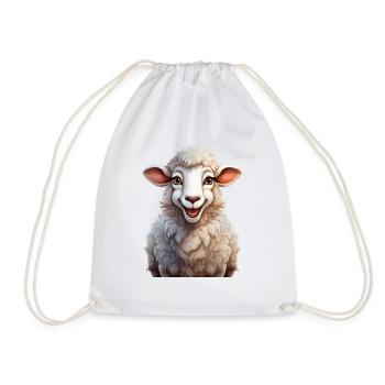 Moutons heureux - Sac de sport léger - blanc - Devant