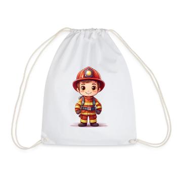Un pompier mignon - Sac de sport léger - blanc - Devant