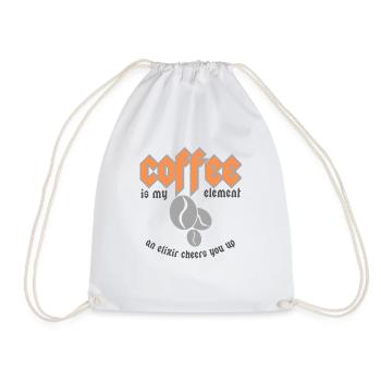 Le café est mon élément - Sac de sport léger - blanc - Devant