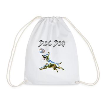 DISQUE CHIEN Chrome - Sac de sport léger - blanc - Devant