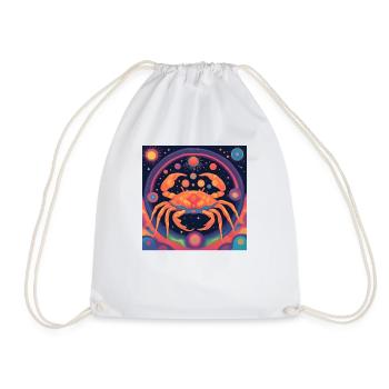 Cancer Cancers Cadeau du zodiaque - Sac de sport léger - blanc - Devant
