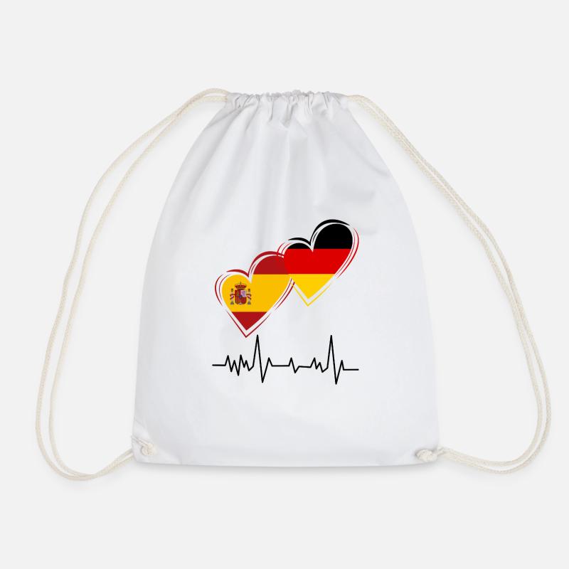 Spanien und Deutschland - Turnbeutel - Weiß