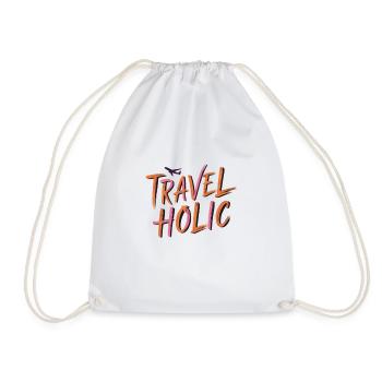 Voyage Vacances Voyage Cadeau - Sac de sport léger - blanc - Devant