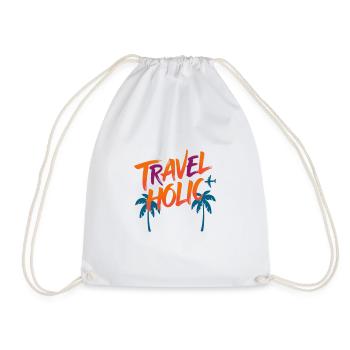 Voyage Vacances Liberté Cadeau - Sac de sport léger - blanc - Devant