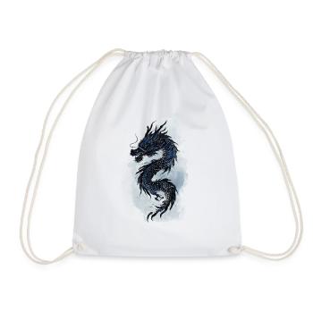 Cadeau de la mythologie de la Chine du dragon - Sac de sport léger - blanc - Devant