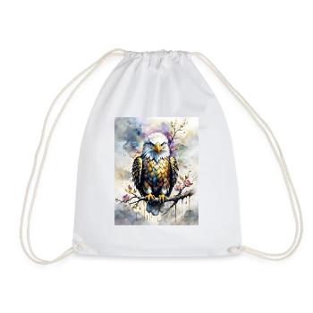 Pygargue à tête blanche - Sac de sport léger - blanc - Devant