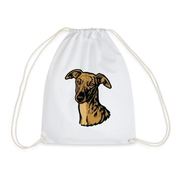 Galgo Español – Stolz & Schönheit - Turnbeutel - Weiß - Vorne